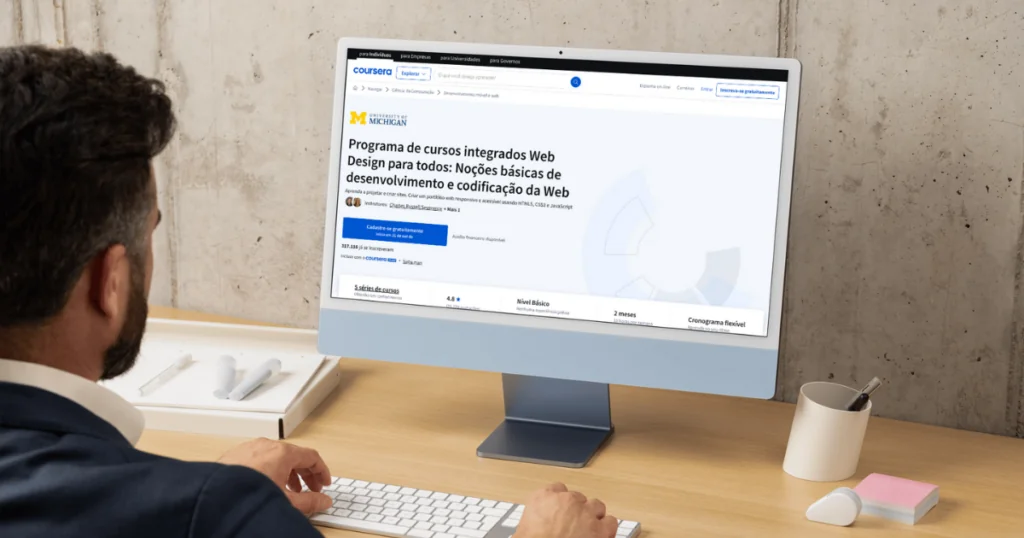 Existem diversas plataformas que oferecem cursos de web design online gratuitos com certificação. Algumas delas são amplamente conhecidas, como o Coursera, Udemy e edX, enquanto outras são mais focadas no design e na tecnologia, como o freeCodeCamp e o Khan Academy. Cada plataforma tem suas particularidades, e algumas delas oferecem a possibilidade de cursar módulos mais avançados após a conclusão do básico.